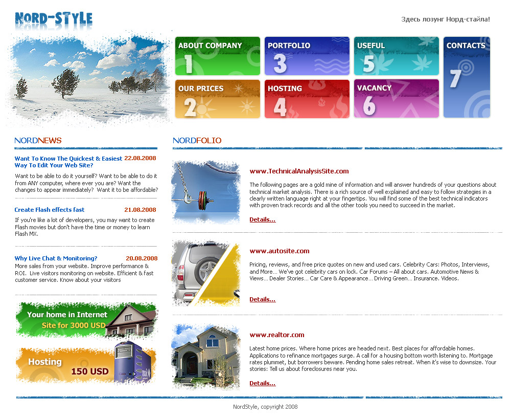 Website Design for Nord-Style